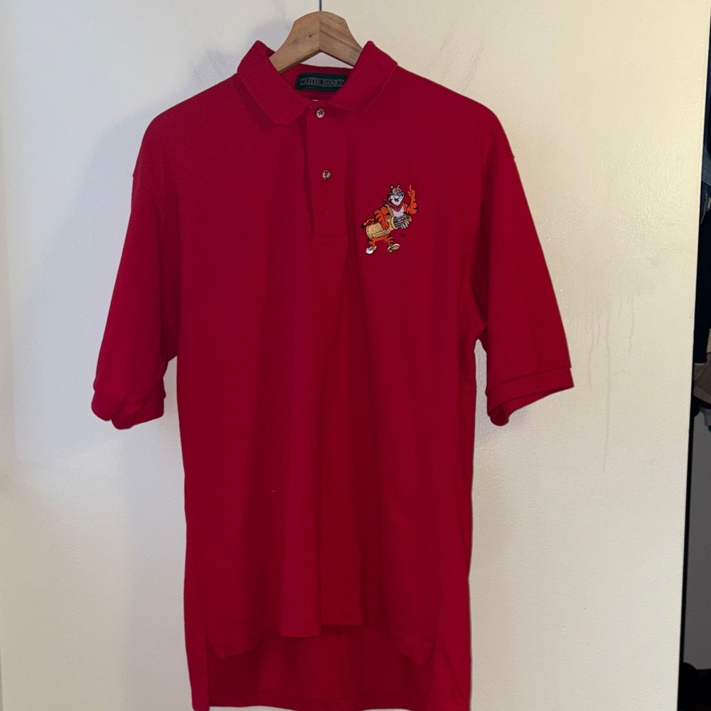 VTG Tony the Tiger Men’s Polo with Golf Embroidery Size Medium